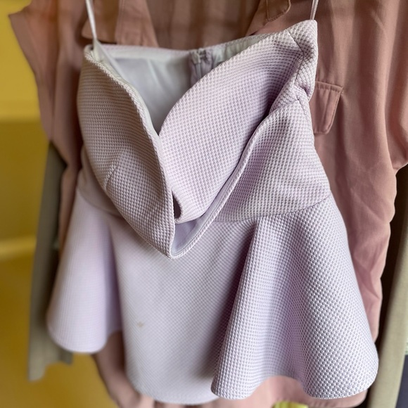 Lilac tube top blouse - Picture 2 of 2